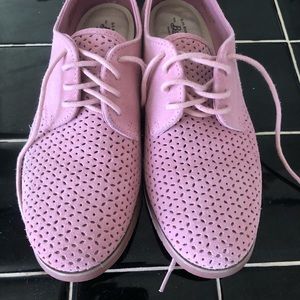 Pink Oxford shoes
